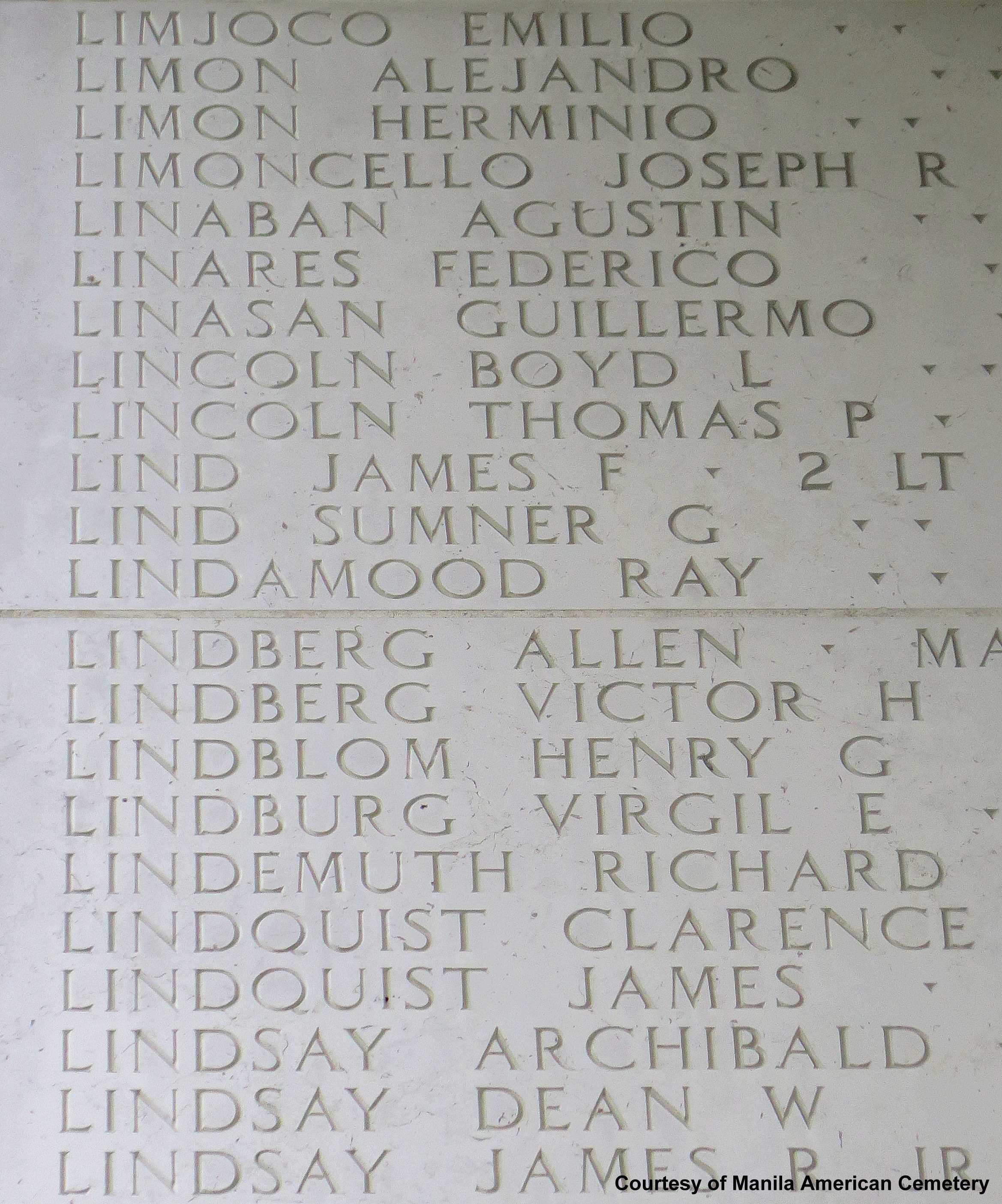 2nd Lt. James F. Lind 