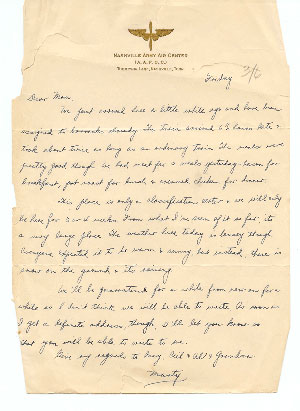 6 March 1943 Letter