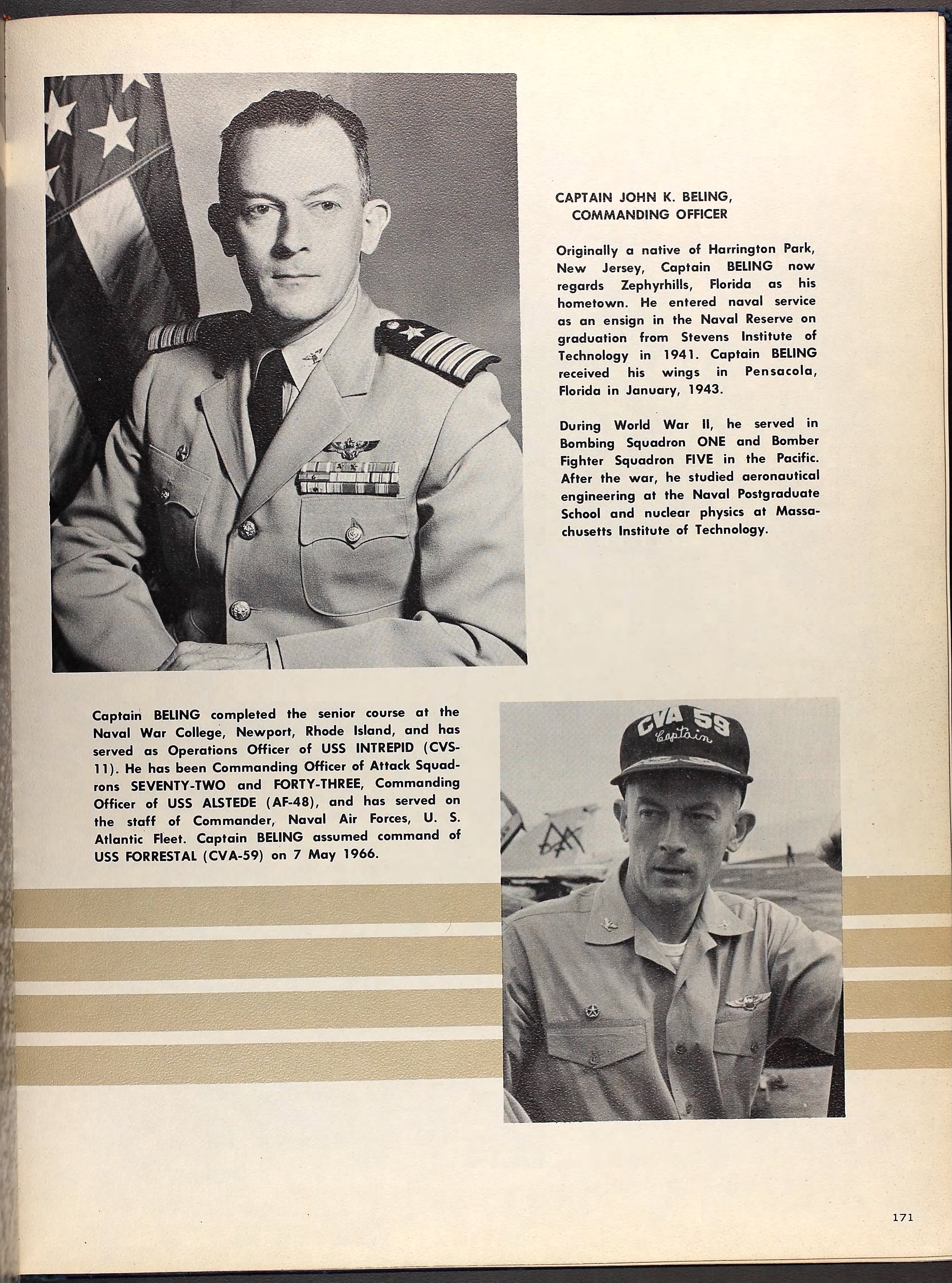 Click to enlarge Captain John K. Beling 1967