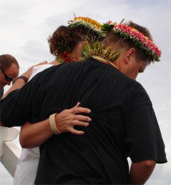 Pat & Cherie Ranfranz at the Coleman Crew Memorial Service